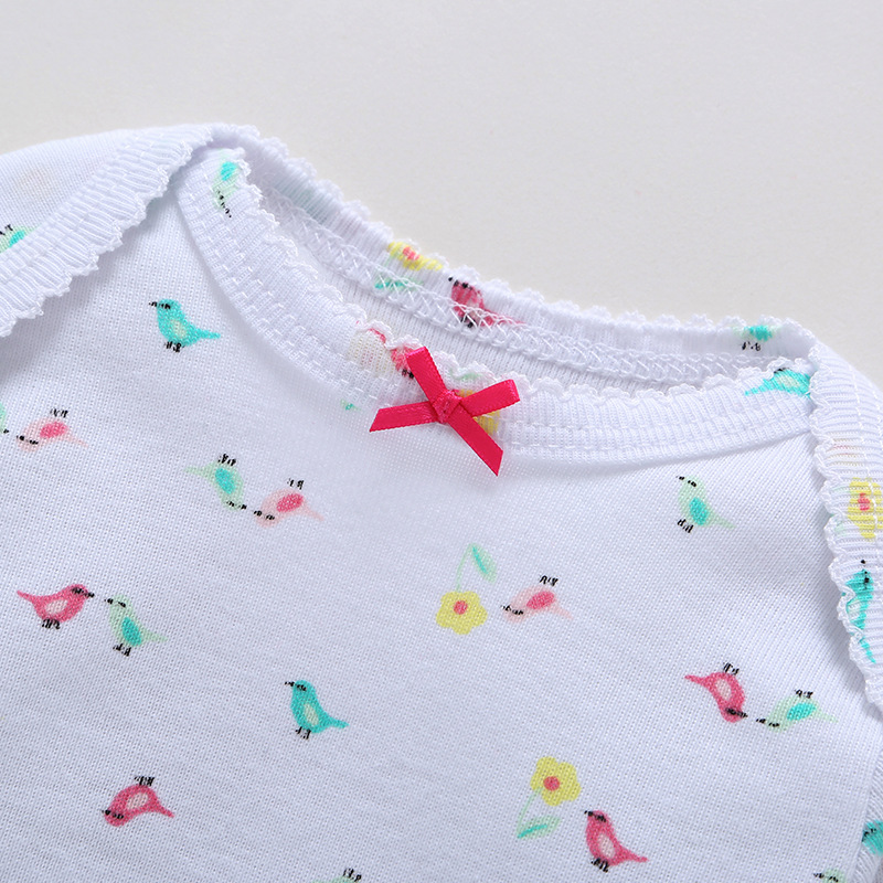 Long-sleeved Mixed Color Triangle Romper Romper Suit display picture 7