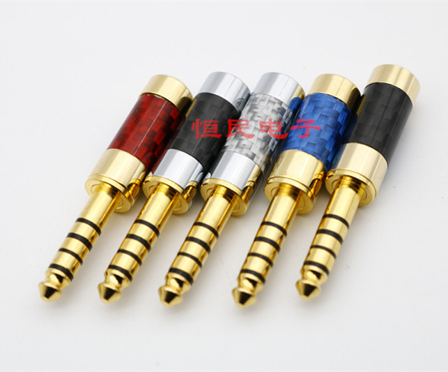 碳纤维索尼4.4五级插头/多彩碳纤4.4五节索尼专用插头/4.4插