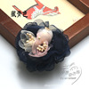 Brooch handmade lapel pin, clothing, accessory from pearl, wholesale, flowered