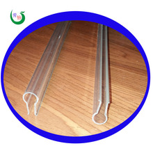 厂家直供优质塑料管PVC透明夹条 画夹塑料异形材