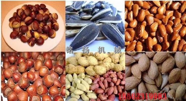 直销卧式糖炒板栗机子 碳加热滚筒炒料机 休闲食品炒货机