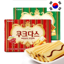 韩国进口零食 克丽安咖啡蛋卷/奶油蛋卷 克丽安夹心饼干72g