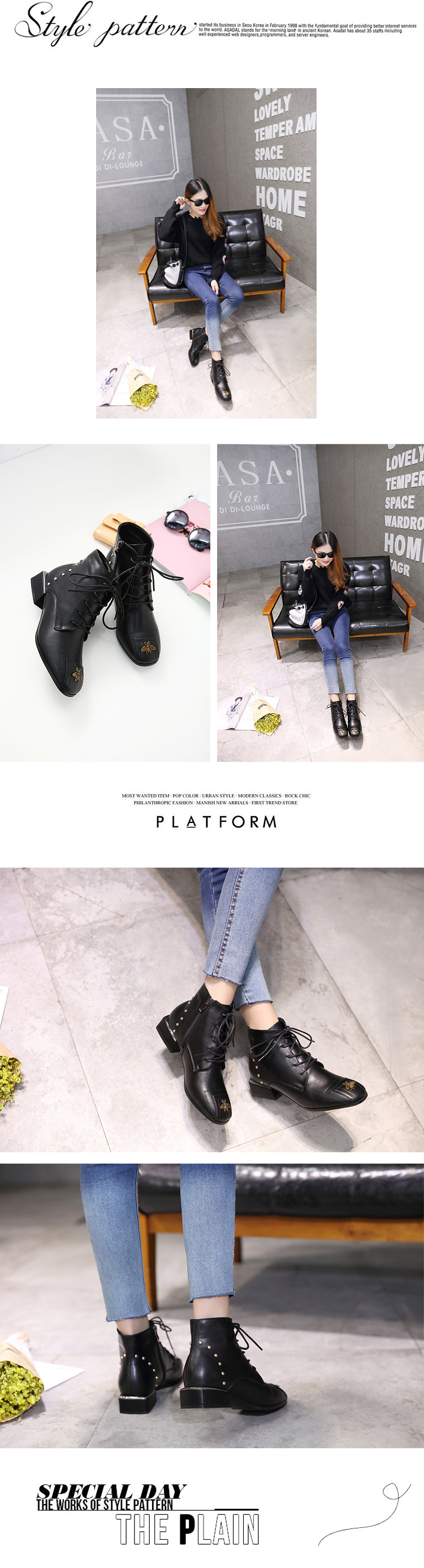 Bottes femme en PU artificiel - Ref 3355422 Image 8