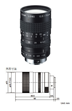 工业镜头  RICOH理光  FL-CC6Z1218A-VG