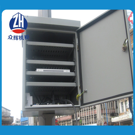 一件不留落地监控户外防水箱 配底座落地安装 众辉机柜厂