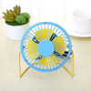 Metal small table cartoon cute air fan for elementary school students, 6 inches, 4inch