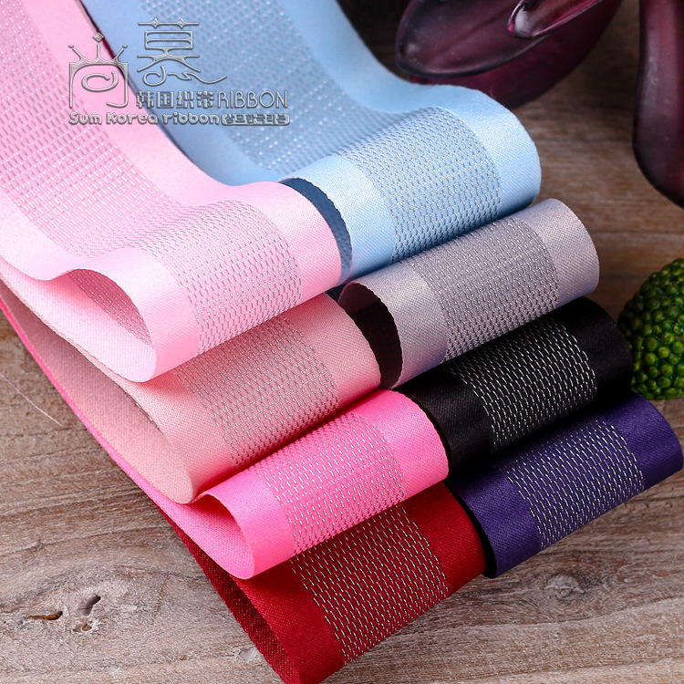 银丝双面涤纶缎带家居服装跳点丝带发饰DIY蝴蝶结材料包装带