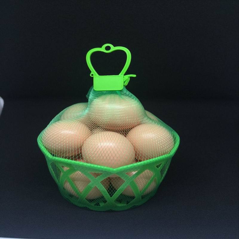 厂家批发土鸡蛋儿童玩具塑料网兜网篮 环保塑料干果网袋多种颜色