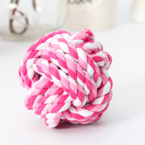 Dog pet toy ball Hand-woven cotton rope ball pet supplies Bite-resistant tooth cleaning cat and dog toys