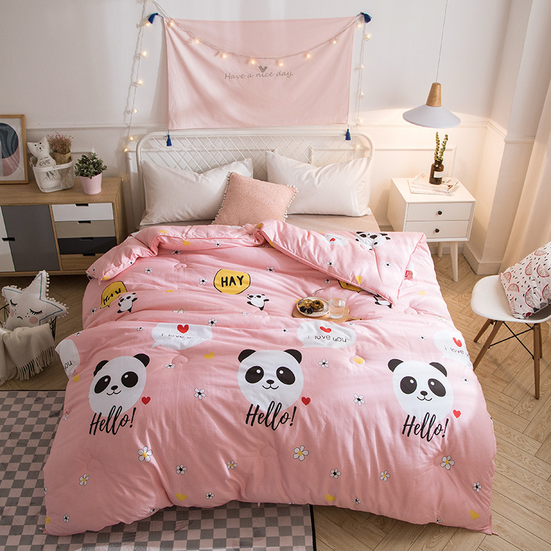 wholesale 2018 new pattern Cotton Fabric Cartoon Winter quilt fibre The quilt core Double is Bedclothes