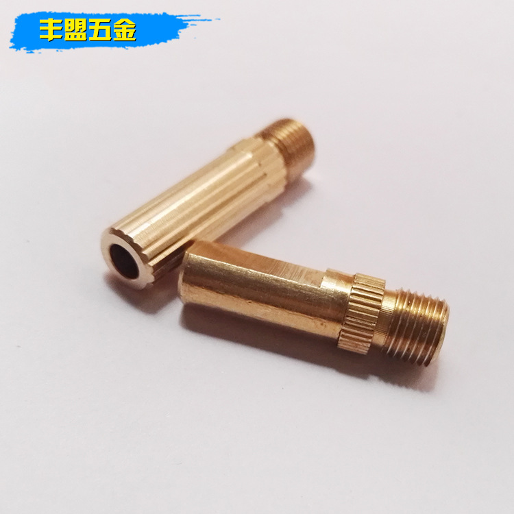 黄铜滚花温控开关配件电子通讯元气件加工 长安cnc数控车床件加工