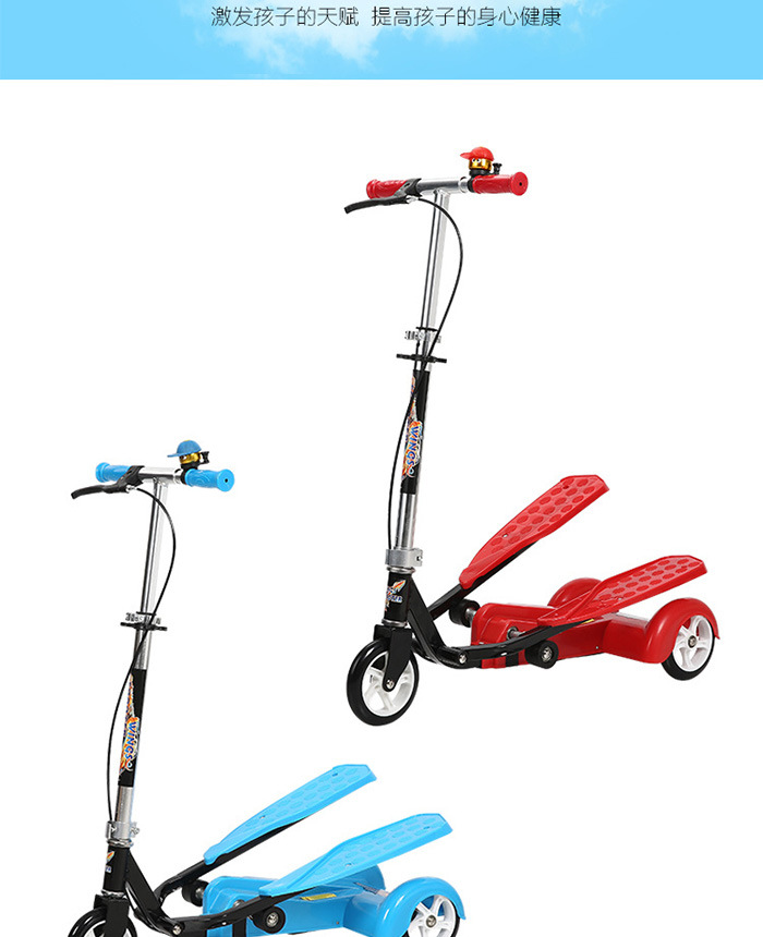 Самокат 男女踏踏车儿童双翼脚踏车三轮滑板车新款划板车小孩滑滑车3-15岁 Products of high