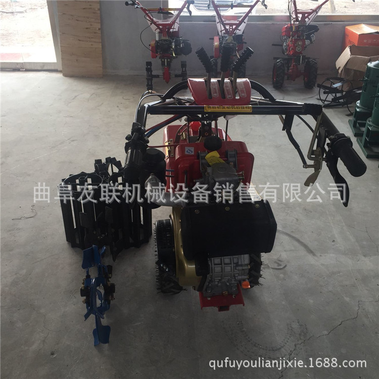 柴油电启动手扶施肥种植埋藤机 186风冷柴油开沟培土机 现货3