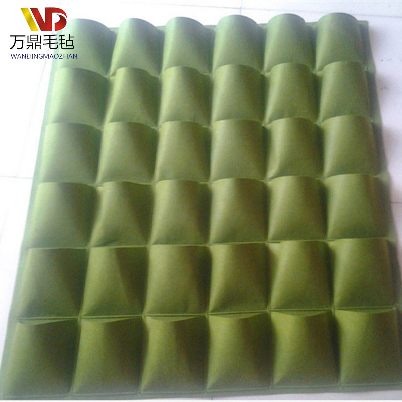 厂家供应壁挂式环保绿化毛毡植物袋毛毡种植袋花园蔬菜植物育苗袋