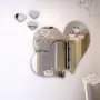 客厅背景爱心形亚克力镜面贴
