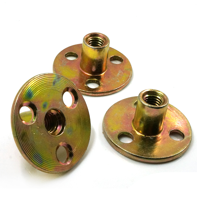 促销铁板 家具螺母  对锁螺母  三孔螺母  锁紧螺母M8 M10