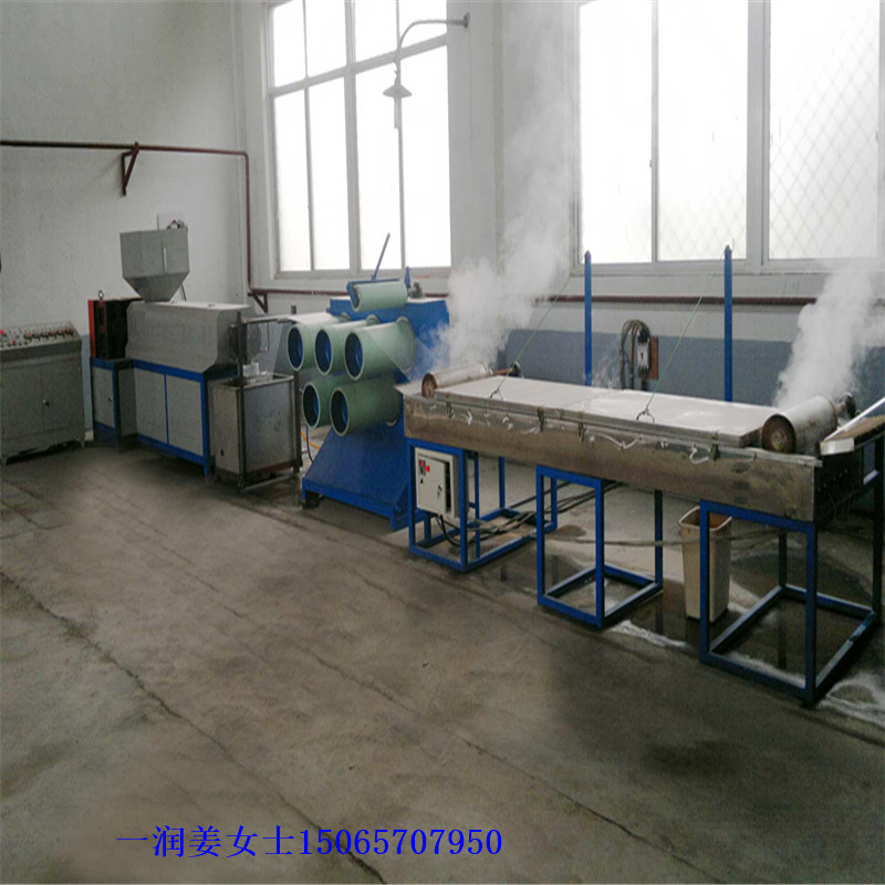 定做塑料拉丝机  塑料圆丝拉丝机组 PPPE尼龙绳拉丝机定做价格