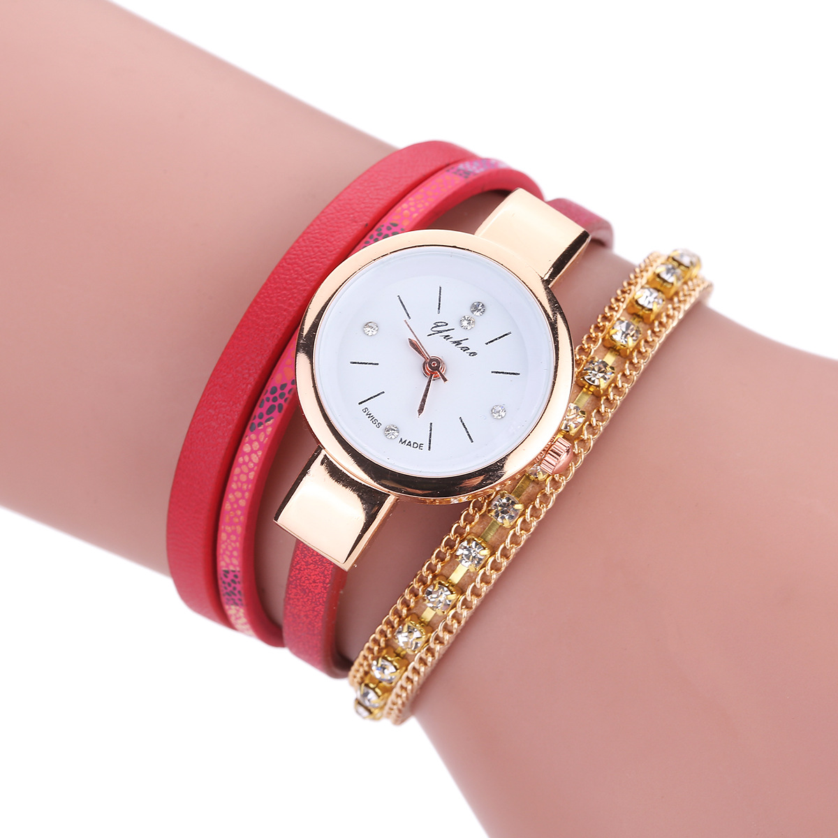 fashion Ladies watch (white)NHHK0897-white