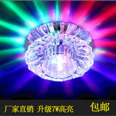 水晶過道燈led小玄關走廊燈現代簡約嵌入暗裝天花外貿燈壹件代發