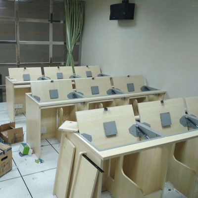 天帝 多媒体翻转器翻转电脑桌 可翻转学生电脑桌多功能 厂家直销|ms