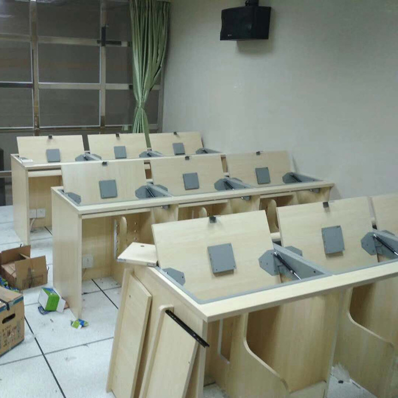 天帝 多媒体翻转器翻转电脑桌 可翻转学生电脑桌多功能 厂家直销|ms