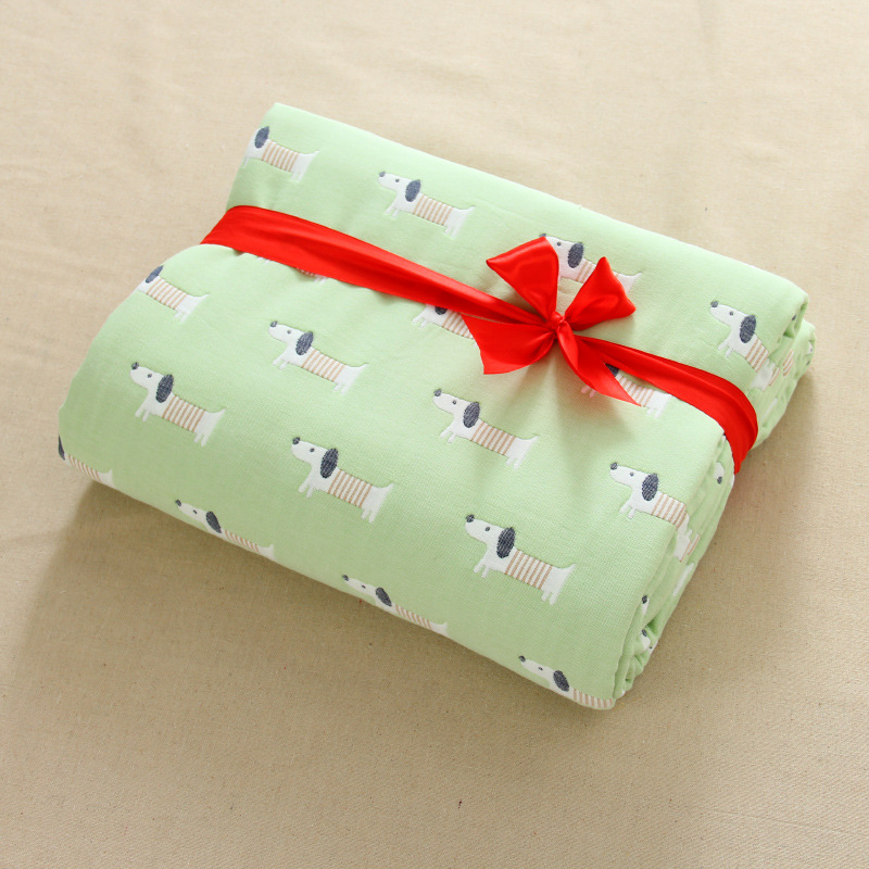 6层纱布成人被40股六层单双人盖被无荧光剂毛巾毯工厂批发|ms