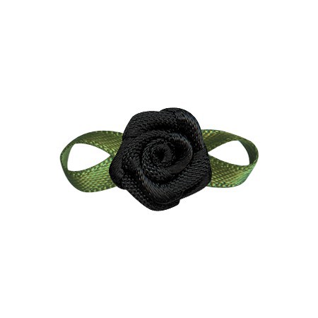 Yao Ming decoración de flores DIY hecho a mano 2 puntos Rosa ropa interior Decoración Accesorios hechos a mano cinta pequeña flor arco