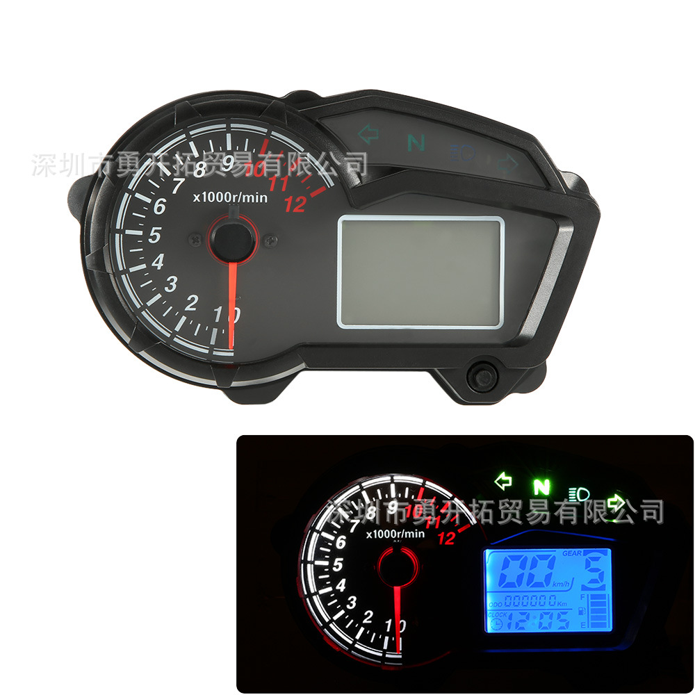 跨境热销产品国内批发YMH飞致摩托车液晶仪表机转/