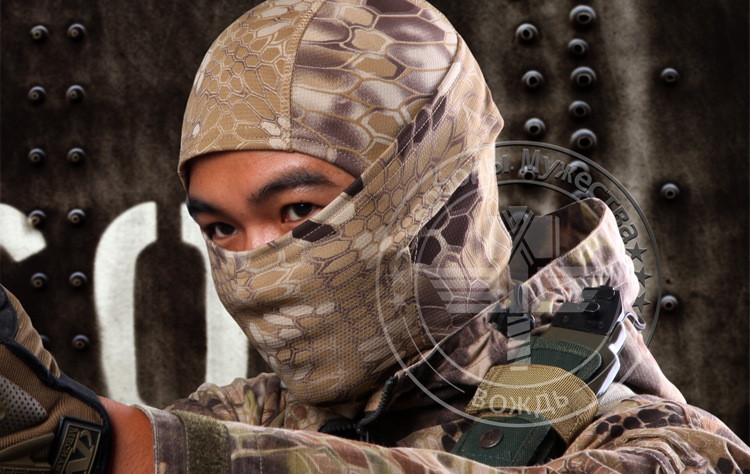 Jefe de camuflaje Ninja sombrero de secado rápido transpirable deportes bufanda al aire libre a prueba de viento a prueba de arena camuflaje bufanda