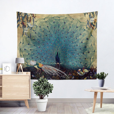 产地货源出口外贸涤纶印花挂毯多尺寸多款可选可定制批发装饰挂布