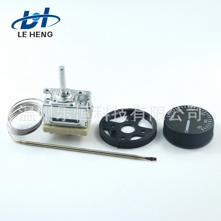 供应机械式毛细管陶瓷底座温控器新款豪华新盖旋钮盖子恒温开关