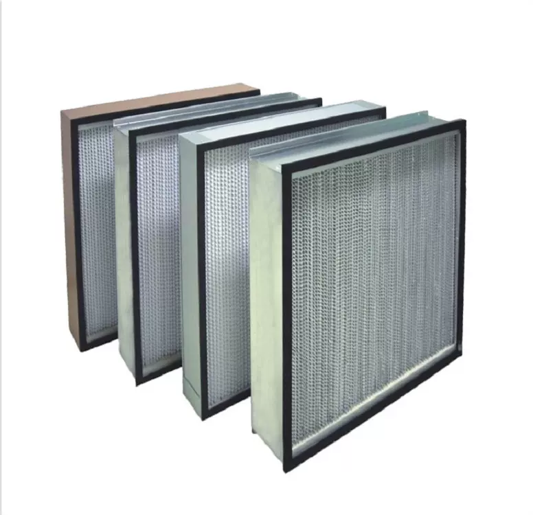 板框式超薄无隔板高效过滤器厂家直供无尘车间板式空气过滤器可定