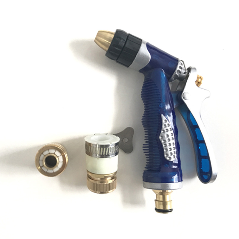 厂家直销 家用高压洗车水枪 园艺浇花  海蓝水枪 水管套装