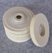 供应100*12mm羊毛角磨轮羊毛抛光轮镜面抛光盘