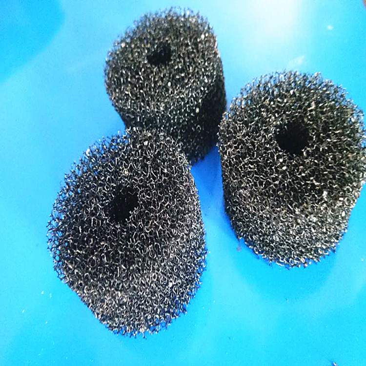 深圳厂家批发管道清洁圆形海绵柱子 黑色网孔同心圆海绵定 制