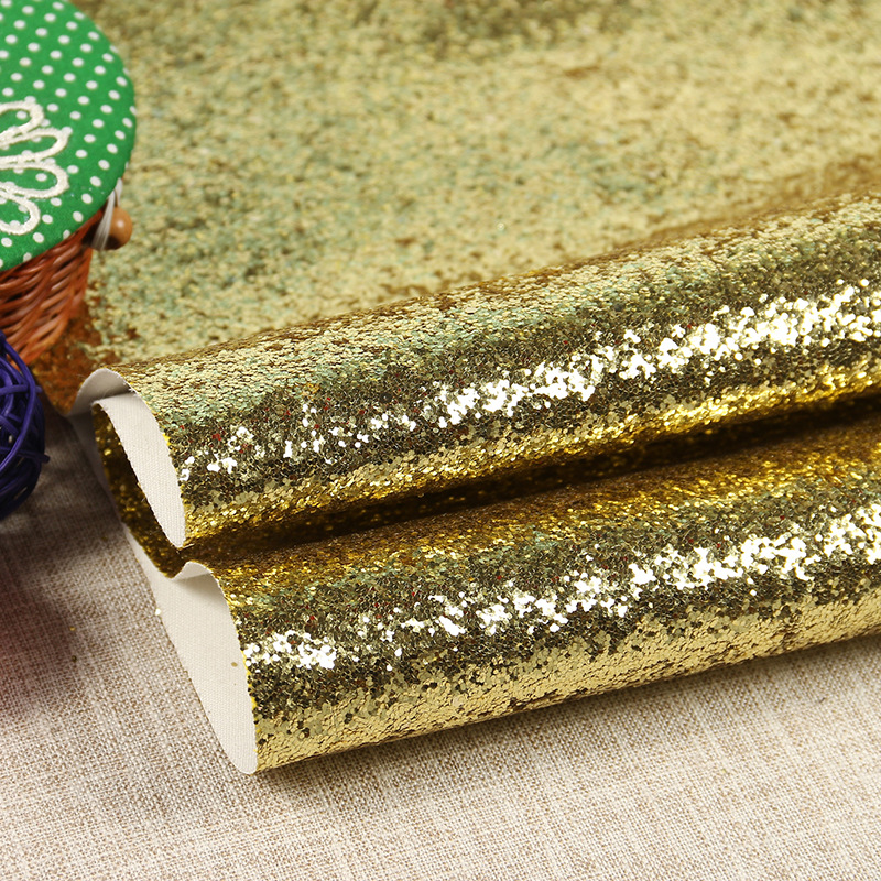 格丽特金葱大片珠无纺布 现货 家居家纺箱包收纳医疗无纺布面料