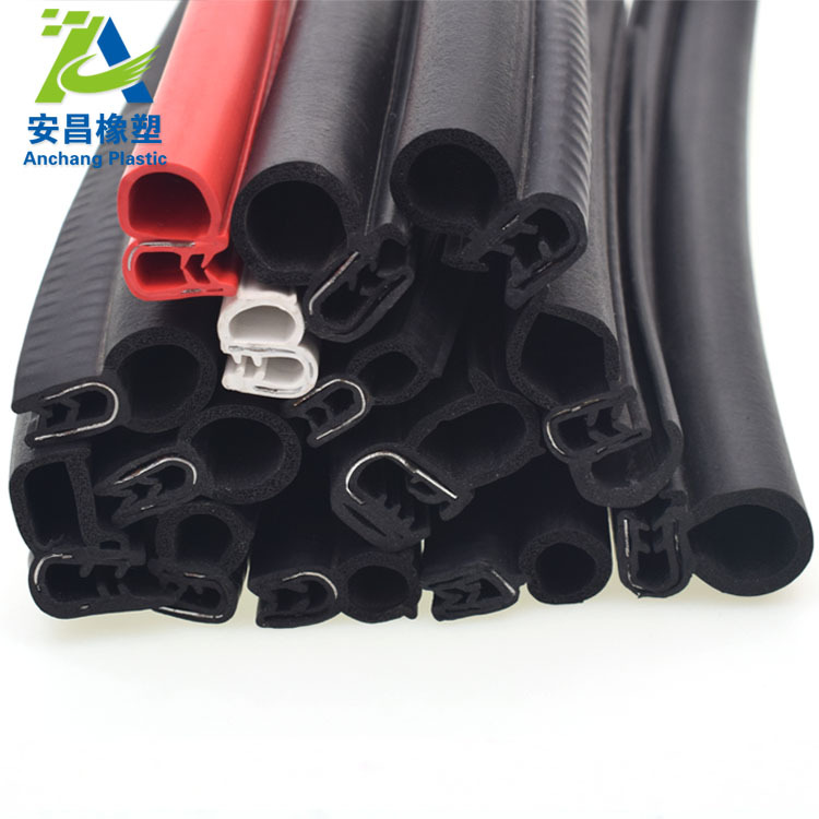 三元乙丙侧卡钢丝密封条 电气配电机柜密封条加工 钢丝钢片密封条