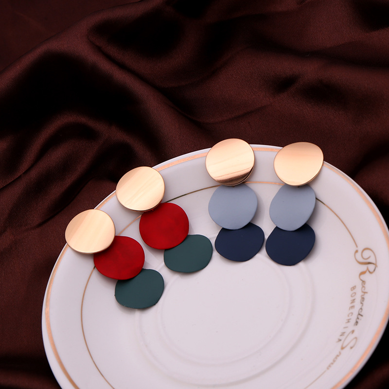 甜美简约大小毛绒球长款耳钉韩国韩版气质耳环耳坠耳饰冬流苏