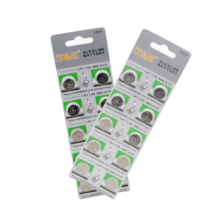 天益精装AG10 LR1130/389 碱性扣式电池 手表电池
