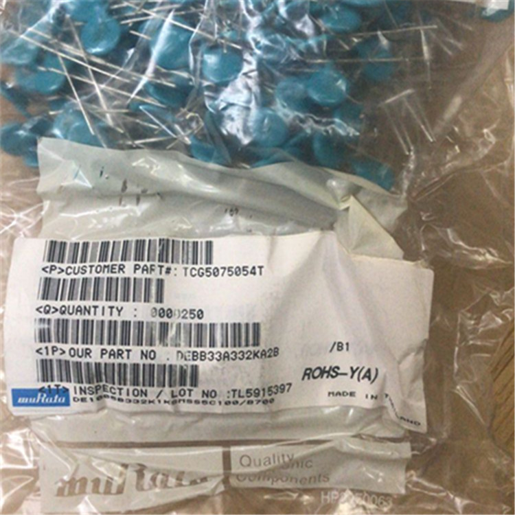 高压瓷片电容332K 1KV 3.3NF DEBB33A332KA2B配套电子 一系列产品