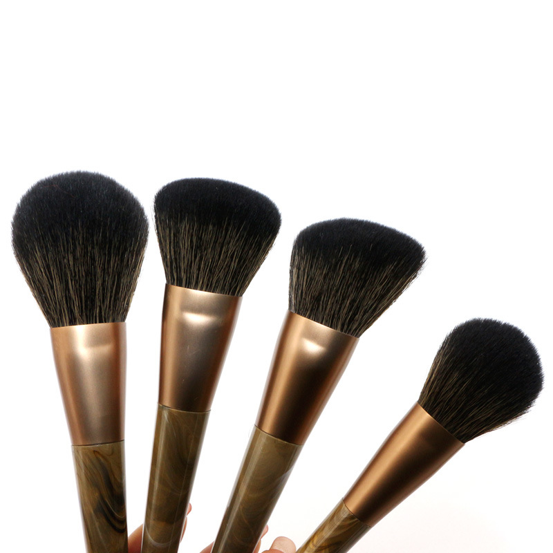 Fashion Black Artificial Fiber Resin Handle Makeup Tool Sets 1 Set display picture 7