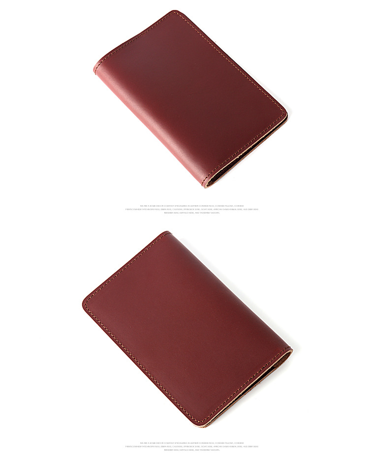 Unisex Vintage Style Solid Color Leather Passport Holders display picture 2