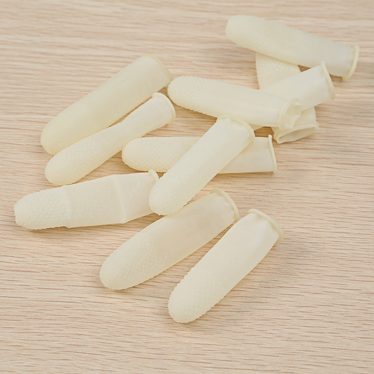 乳胶手指套指尖防刺耐磨损指头帽防水防滑静电橡皮指套