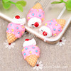 Resin for ice cream, food play, hairgrip with accessories, phone case, ice cream, handmade