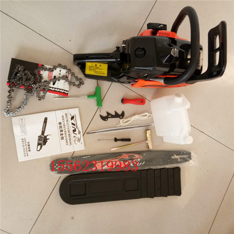 易启动电锯砍树锯 伐木园林锯油锯机 小型手提式油锯图片