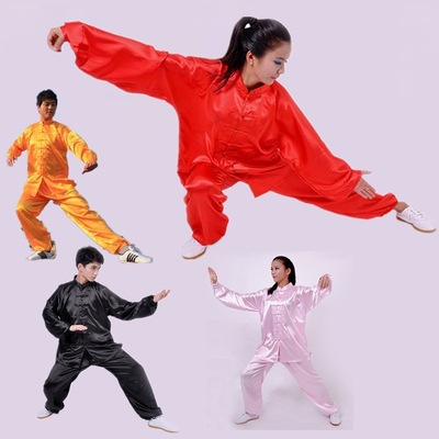 新款气功太极拳服晨练服中老年服装练剑服武术练功服太极服现货