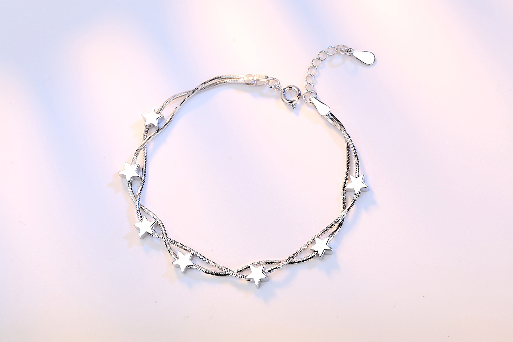 1 Piece Quantity Daily Occasion Simple Style Square Star Copper Plating Bracelets
