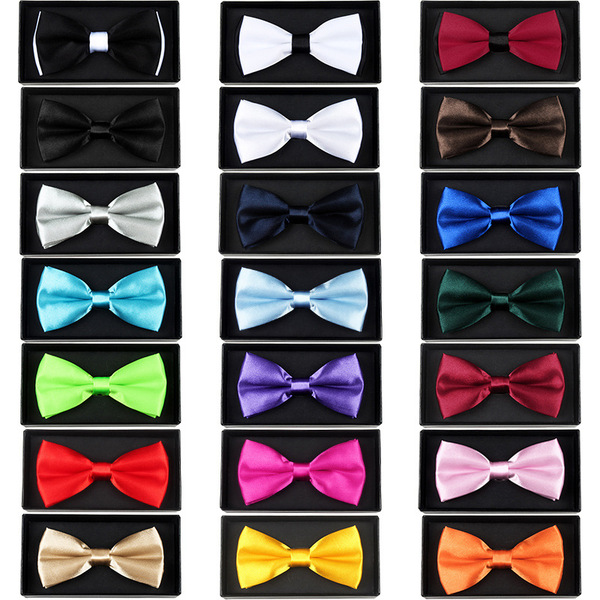 solid color fashionable bow tie with bow