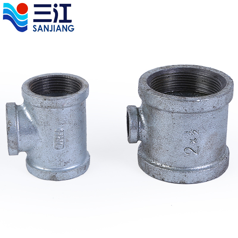 厂家直销变径三通 经久耐用横向型玛钢变径三 煤气管道变径三通