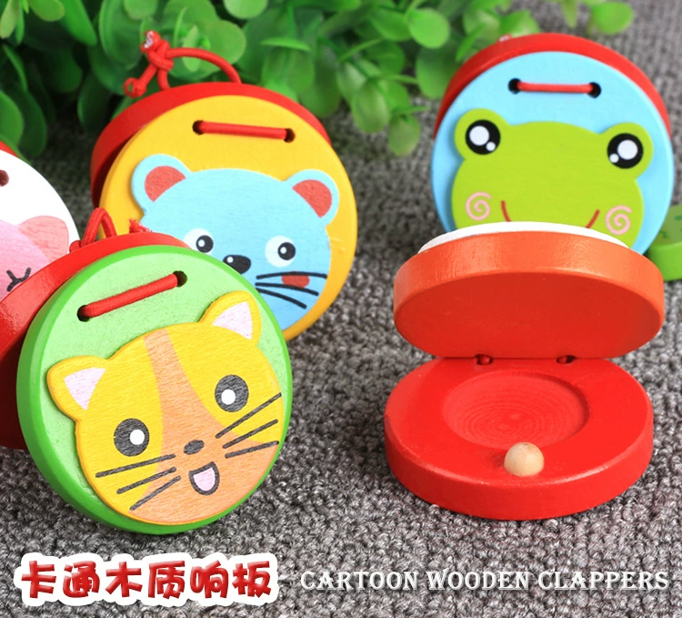 Картонная? нет: "Cartoon wooden music musical instruments, smart toy"
